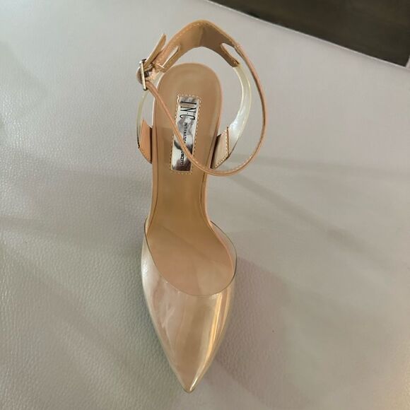 INC International Concepts Women’s Kaija Clear Vinyl Pointed Toe Evening Pumps - Picture 13 of 14